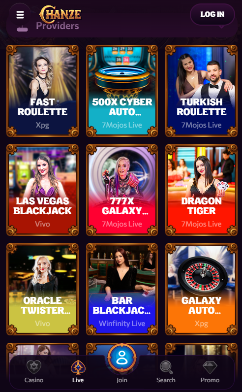 Chanze Casino mobile